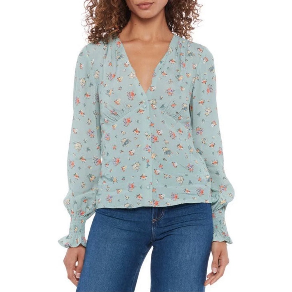 NWT Paige Pepper Silk Blouse